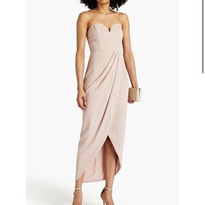 Shona Joy Strapless Blush Dress